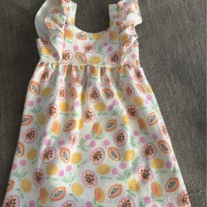 Zara Kids Dress with Orange and Pink Fruit Print